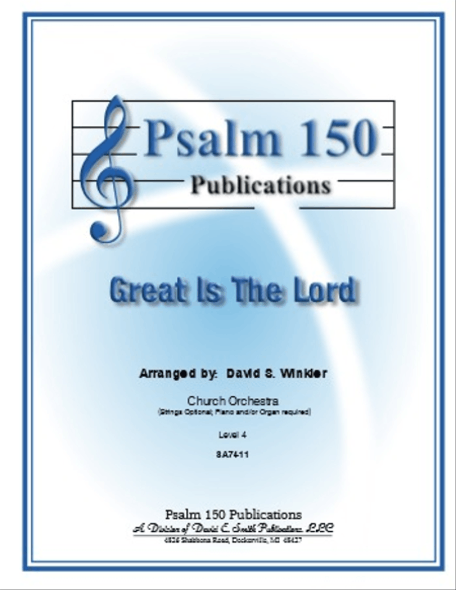 Great Is The Lord Orchestra scores gallery preview page 1