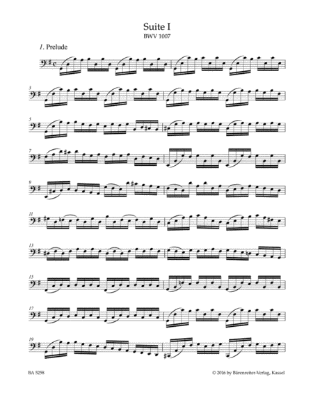 6 Suites for Violincello Solo, BWV 1007-1012