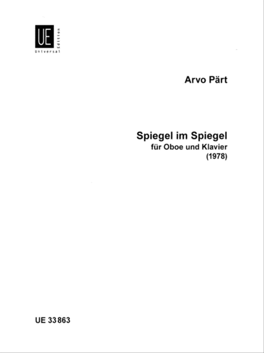 Spiegel im Spiegel Chamber Music scores gallery preview page 1
