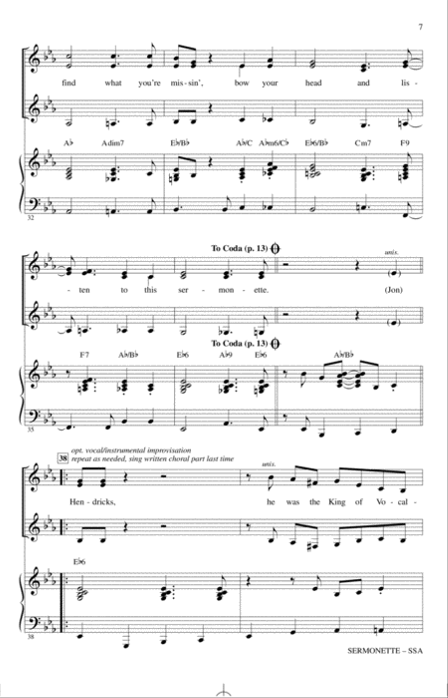 Sermonette Sermonette SSA scores gallery preview page 5