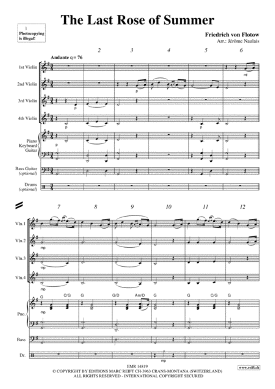 The Last Rose Of Summer Violin scores gallery preview page 3