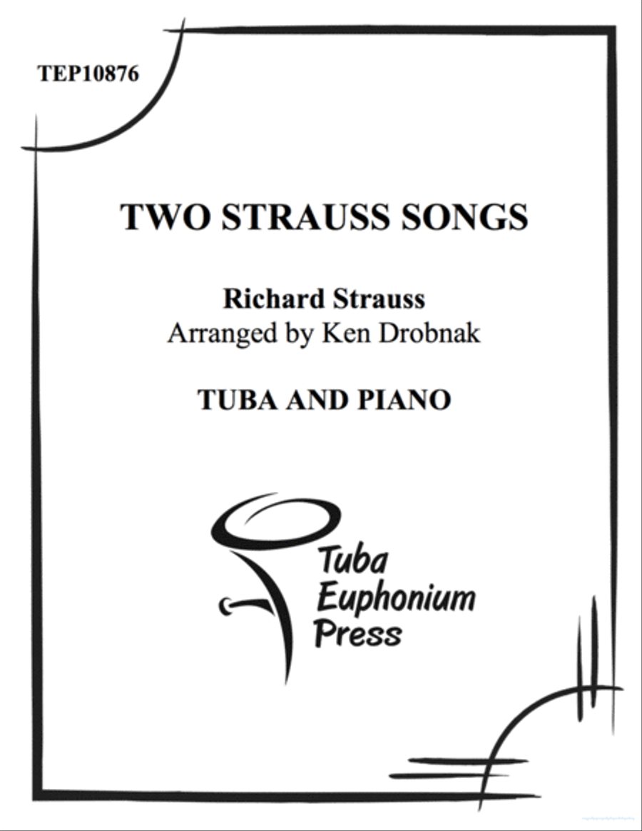 Two Strauss Songs Tuba scores gallery preview page 1