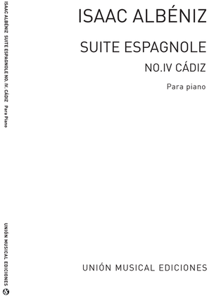 Book cover for Cadiz Cancion No.4 De Suite Espanola Op.47
