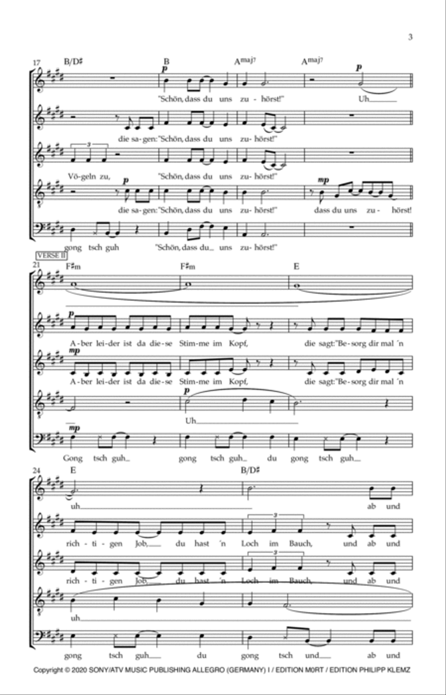 Liegen Ist Frieden A Cappella scores gallery preview page 3