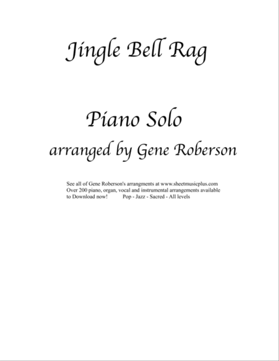 Jingle Bell Rag Piano Solo Piano Solo scores gallery preview page 1