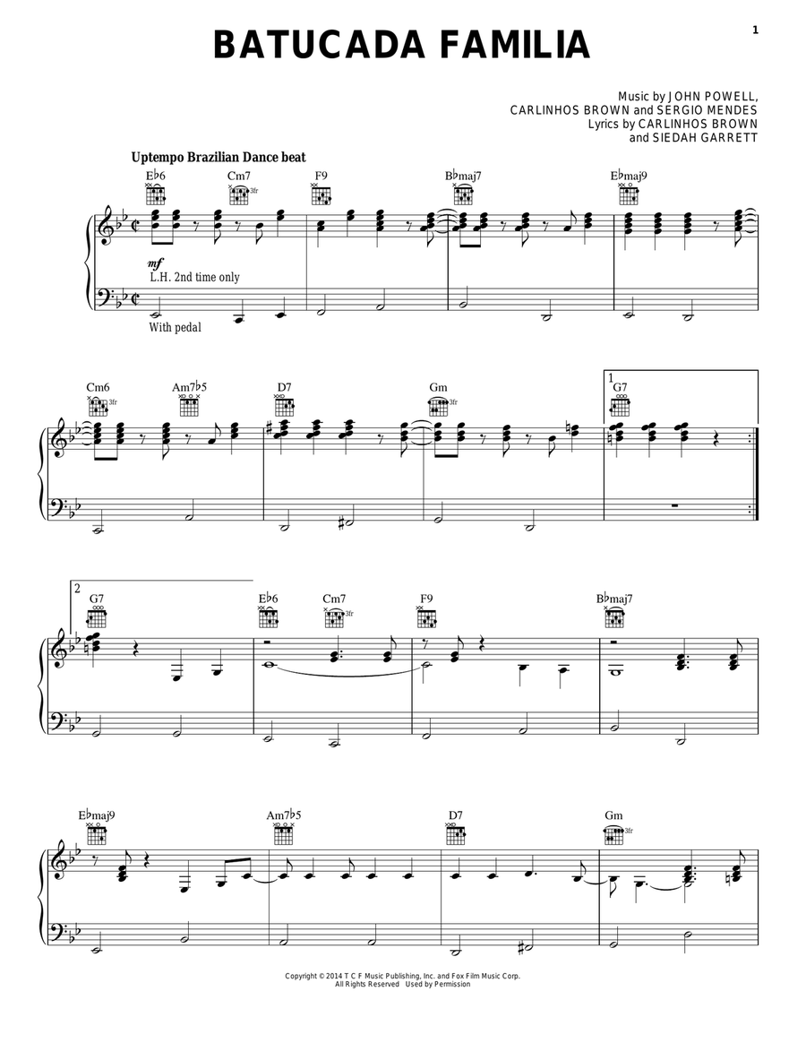 Bataucada Familia Bataucada Familia Guitar scores gallery preview page 1