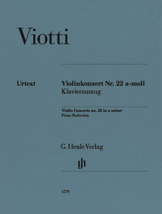 Book cover for Violin Concerto No. 22 in A Minor