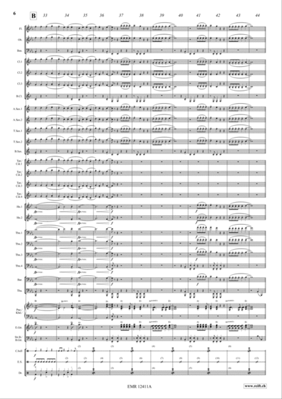 Black Or White Black Or White Concert Band scores gallery preview page 6
