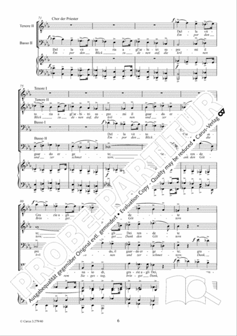 Gloria all' Egitto TTBB scores gallery preview page 7
