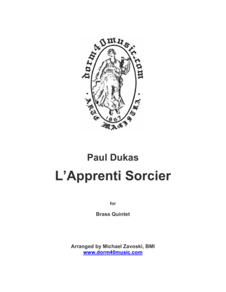 The Sorcerer's Apprentice (L'apprenti sorcier) Brass Ensemble scores gallery preview page 1
