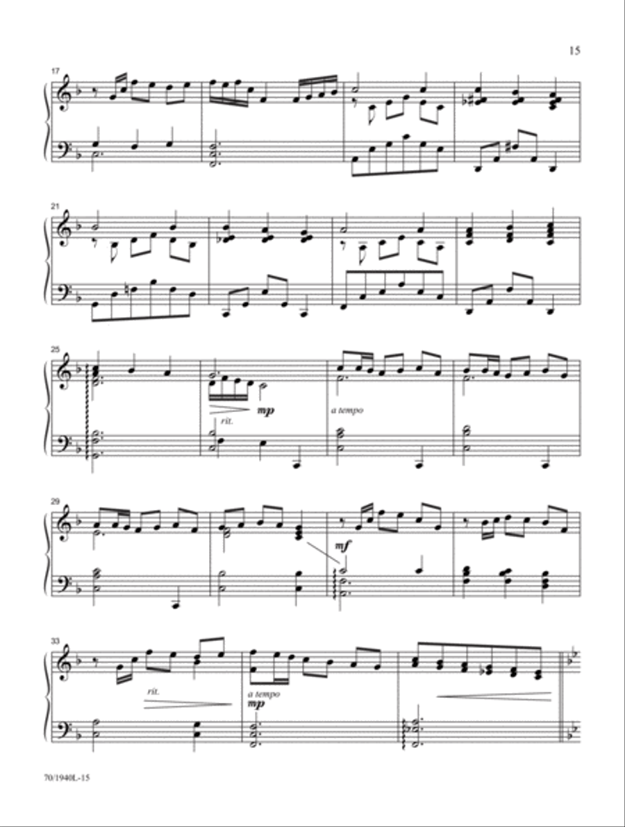 Mark Hayes Miniatures Piano Solo scores gallery preview page 11