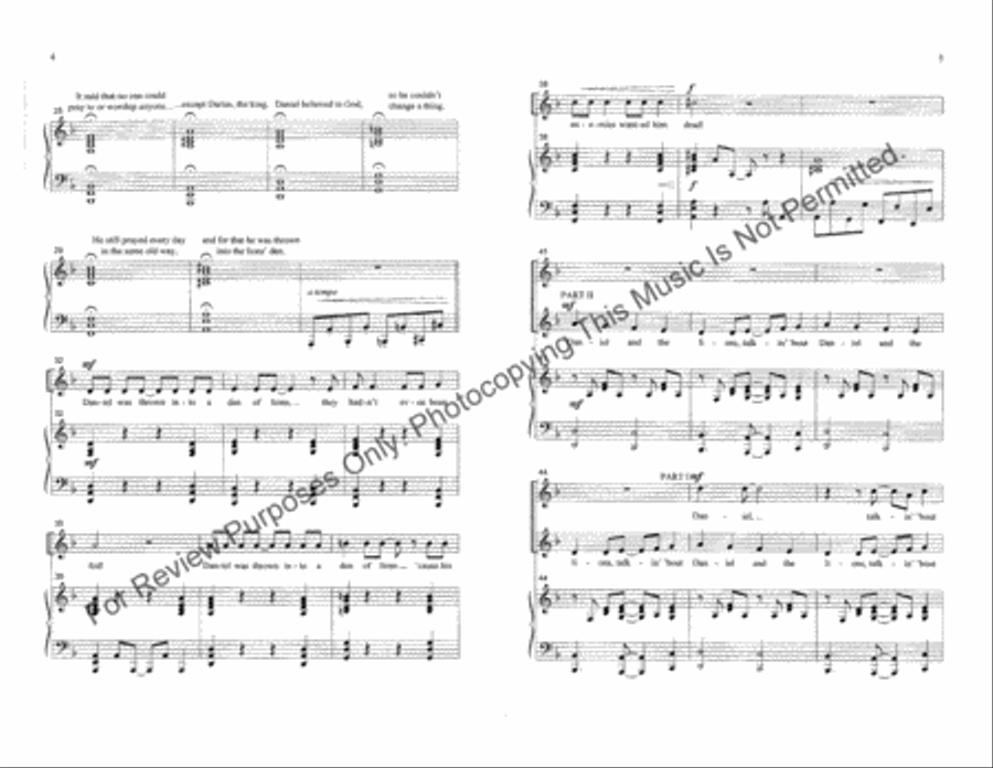 Daniel 2-Part scores gallery preview page 3