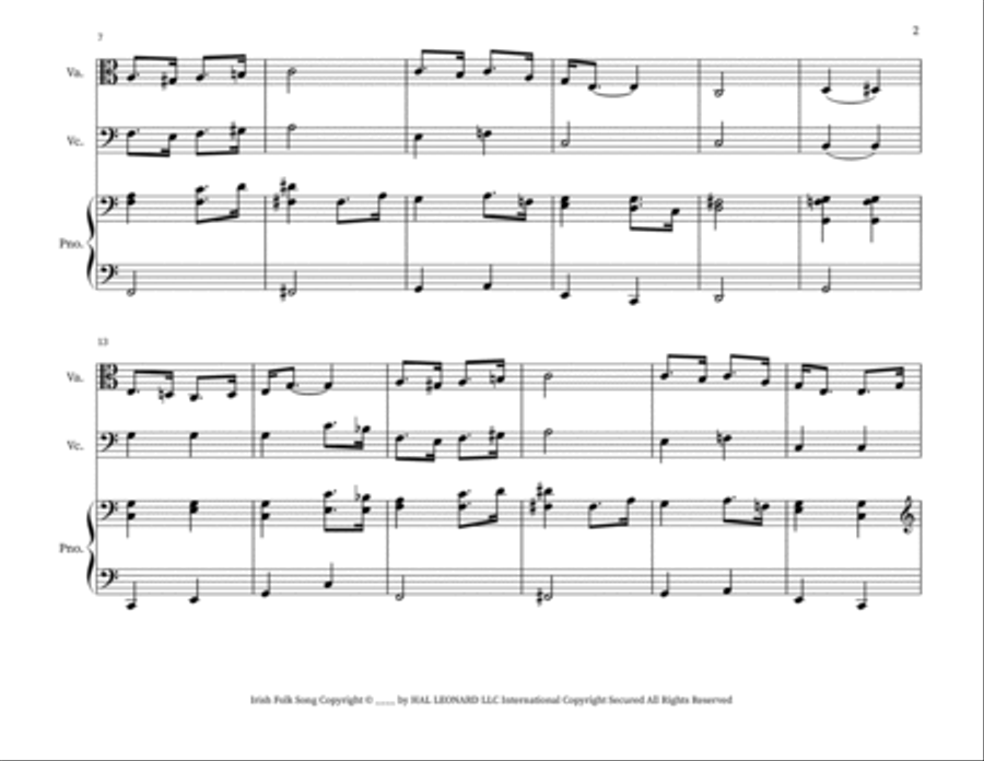 That's An Irish Lullaby String Duet scores gallery preview page 2