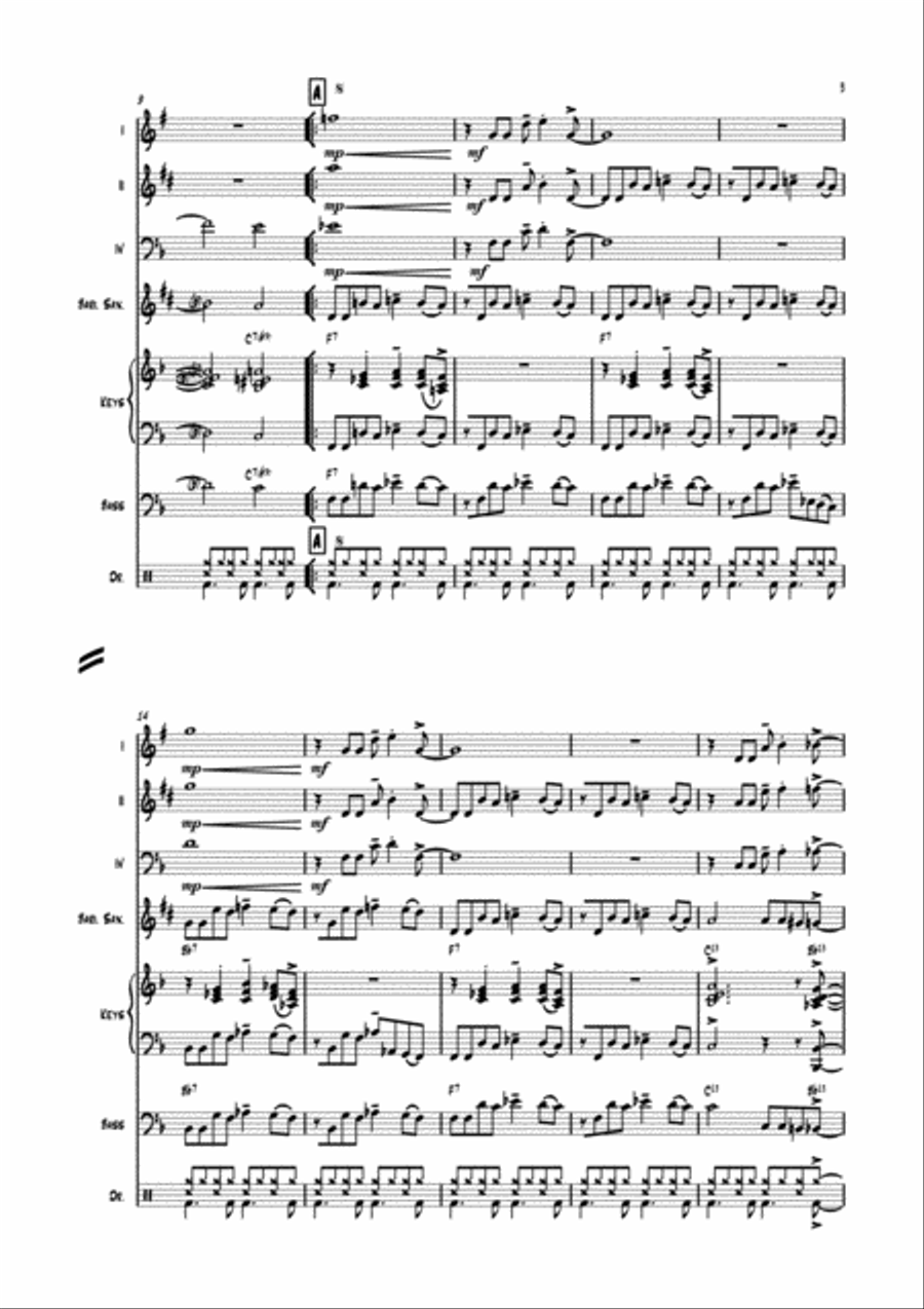 Watermelon Man Small Ensemble scores gallery preview page 3