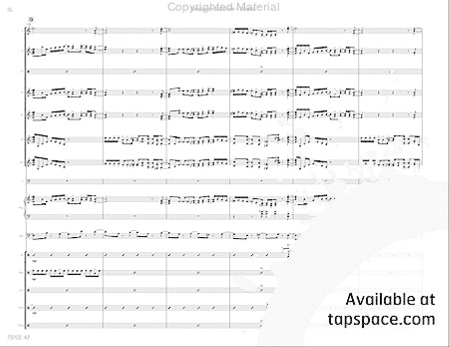 Joaquin on Sunshine Joaquin on Sunshine Percussion Ensemble scores gallery preview page 21