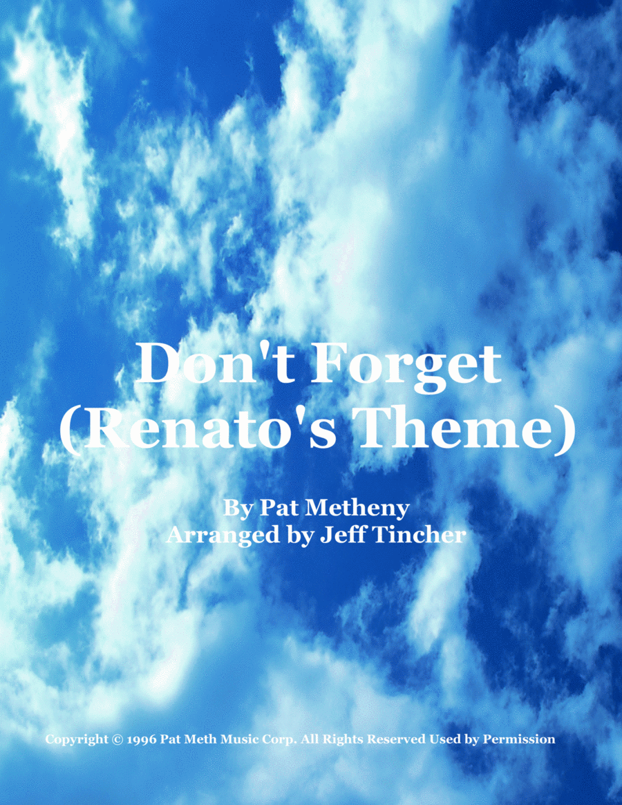 Don't Forget (renato's Theme) Piano Solo scores gallery preview page 1