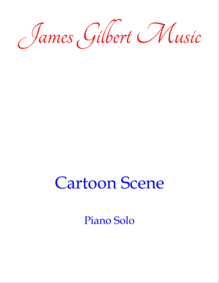 Cartoon Scene Cartoon Scene Piano Solo scores gallery preview page 1