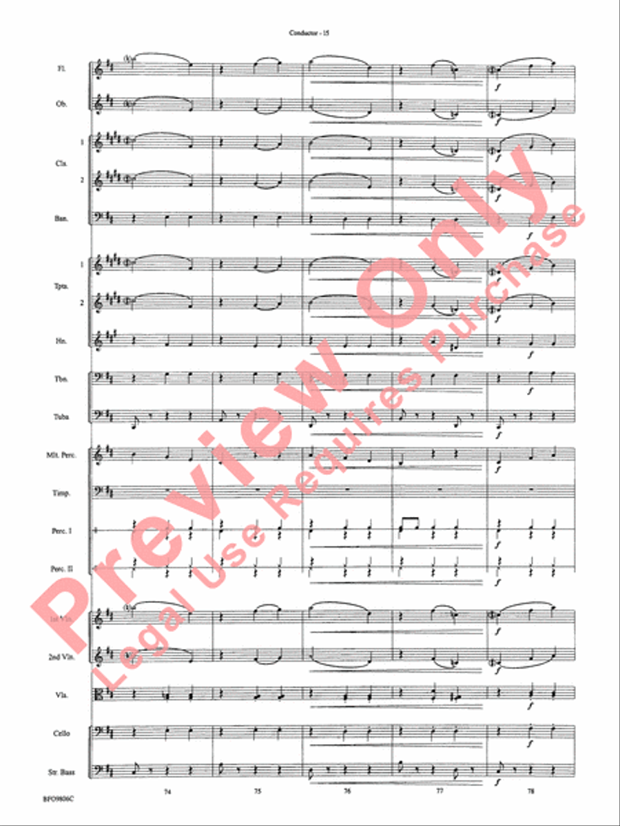 Waltz of the Flowers (from The Nutcracker Suite) Full Orchestra scores gallery preview page 18