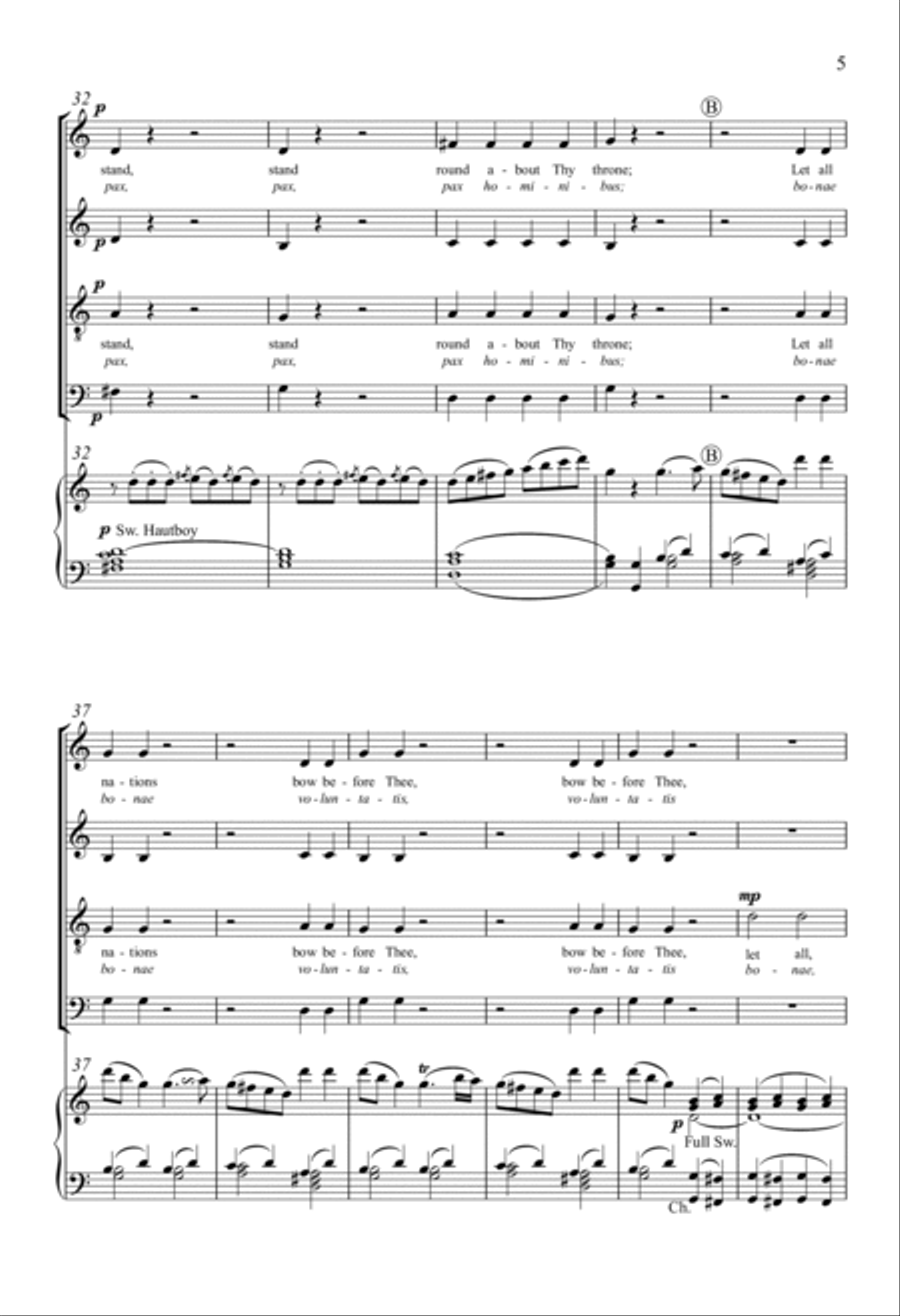 Gloria In Excelsis 4-Part scores gallery preview page 4
