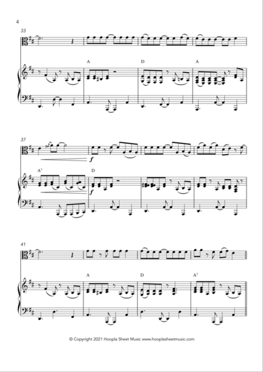 Jazzy Christmas Medley Viola Solo scores gallery preview page 4