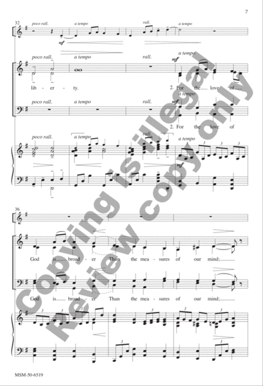 There's a Wideness in God's Mercy 4-Part scores gallery preview page 7