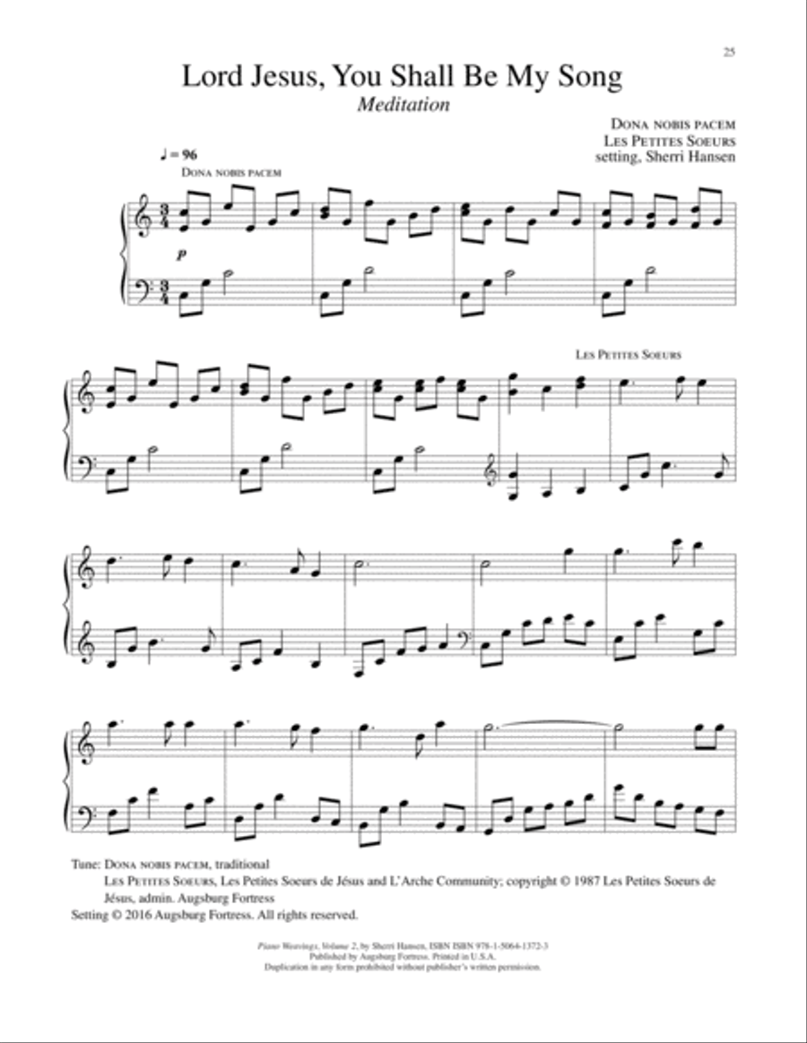 Piano Weavings Volume 2 Piano Solo scores gallery preview page 26