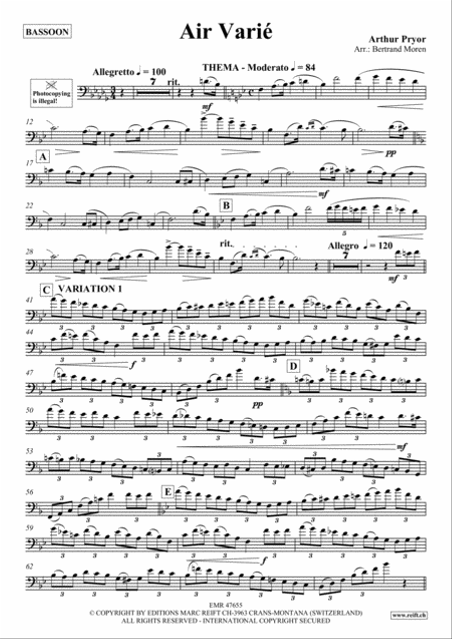 Air Varie Bassoon Solo scores gallery preview page 2