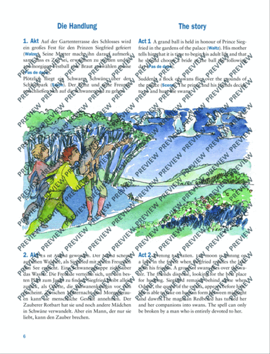 Swan Lake Swan Lake Piano Solo scores gallery preview page 7