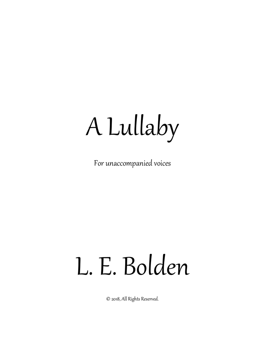 A Lullaby 3-Part scores gallery preview page 2