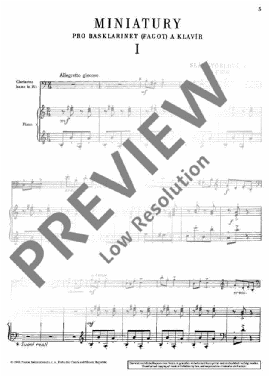Miniaturen Bassoon scores gallery preview page 6