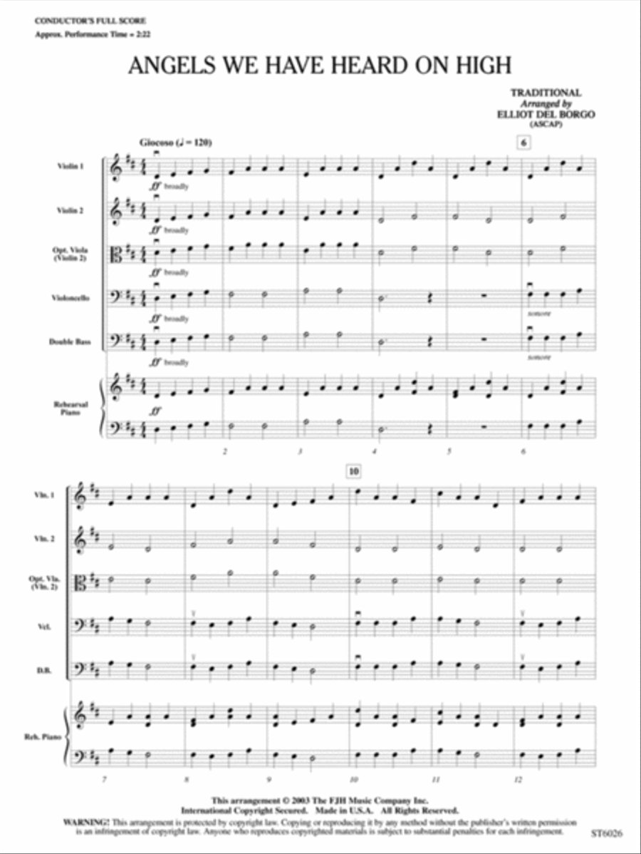 Angels We Have Heard on High String Orchestra scores gallery preview page 2