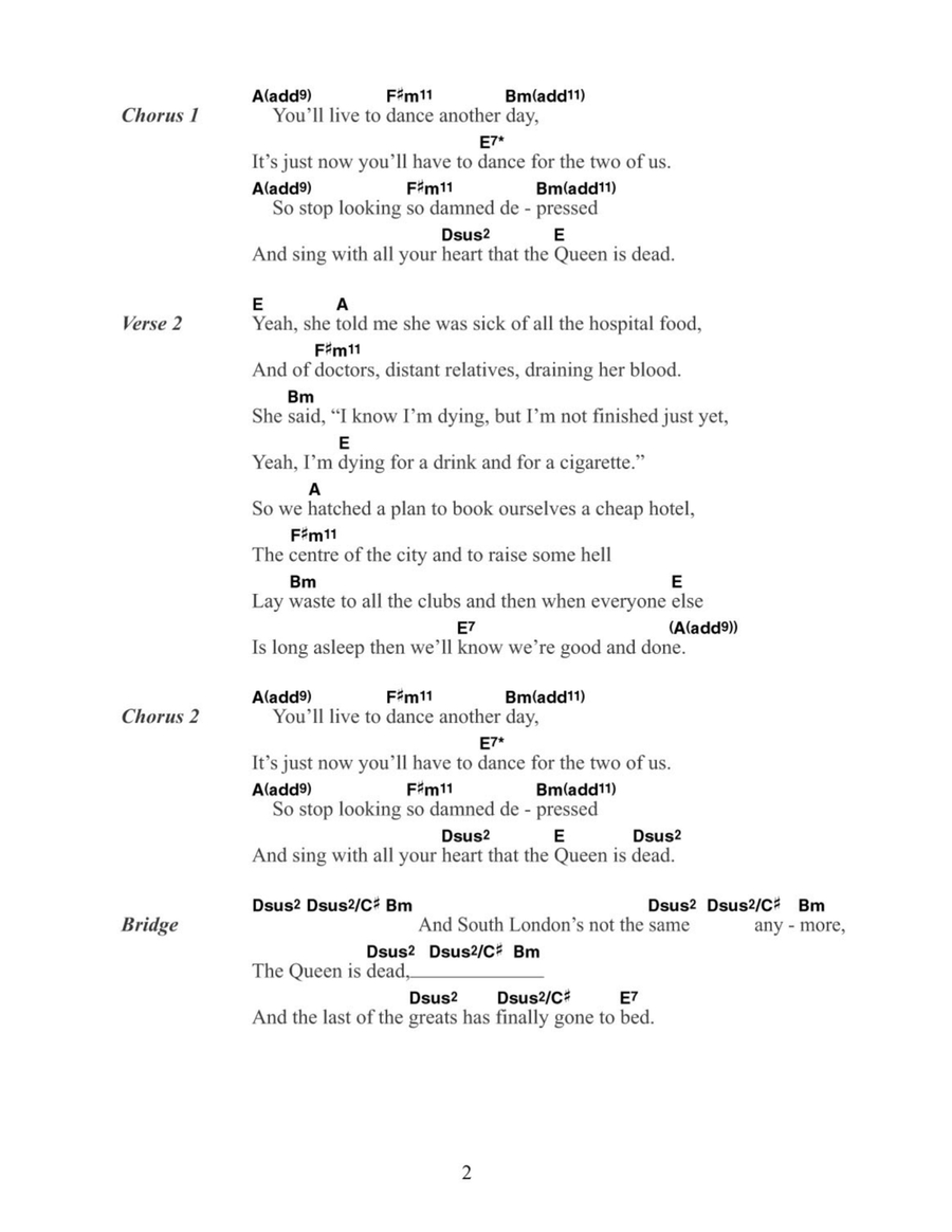 Long Live The Queen Long Live The Queen Acoustic Guitar scores gallery preview page 2
