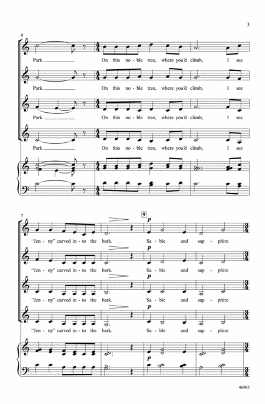 Jenny Jenny Choir scores gallery preview page 2