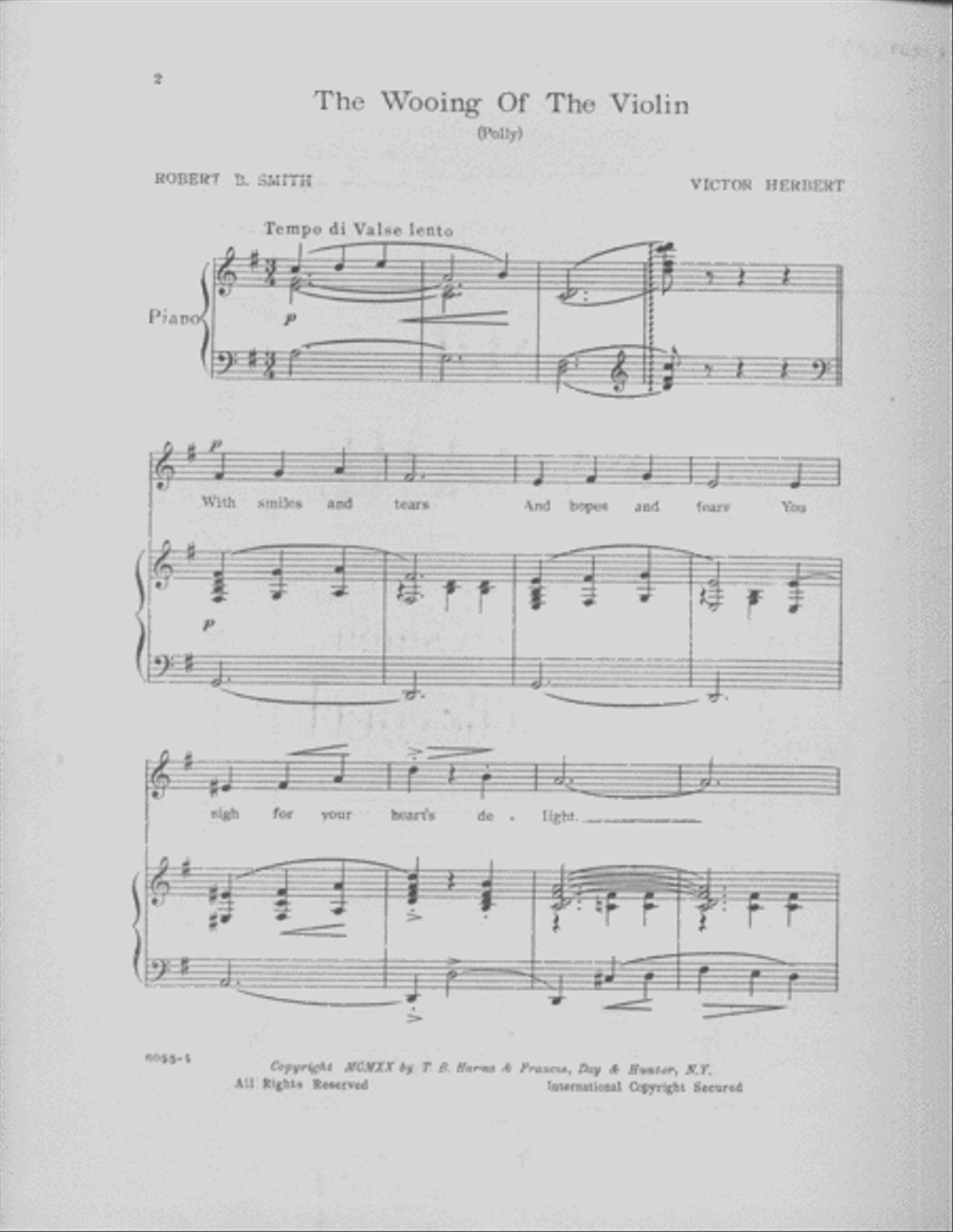 The Wooing of the Violin. (Polly) Voice scores gallery preview page 2