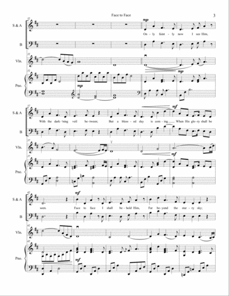Face to Face Face to Face 3-Part scores gallery preview page 3