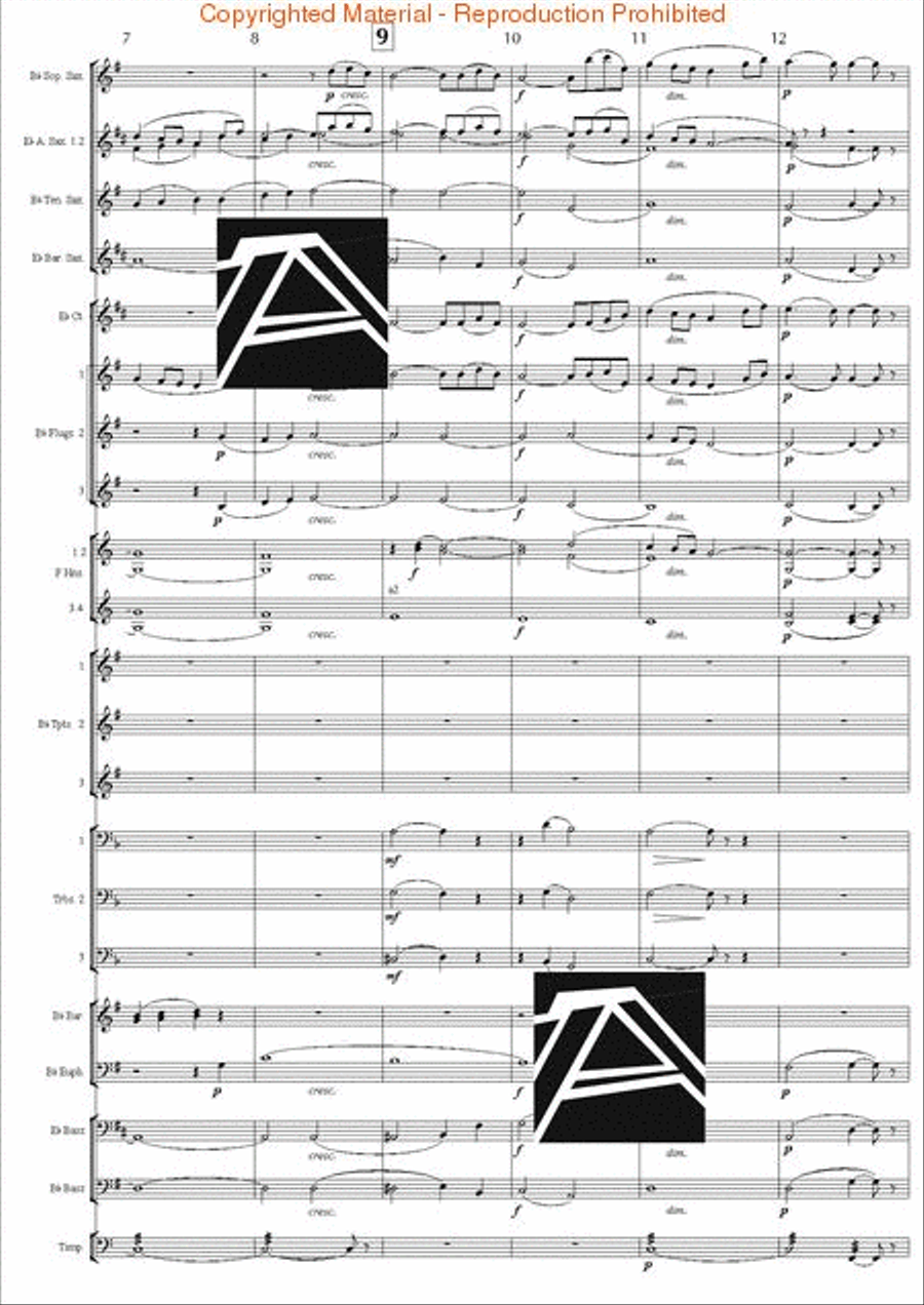 Jupiter Hymn (from The Planets) Concert Band scores gallery preview page 3