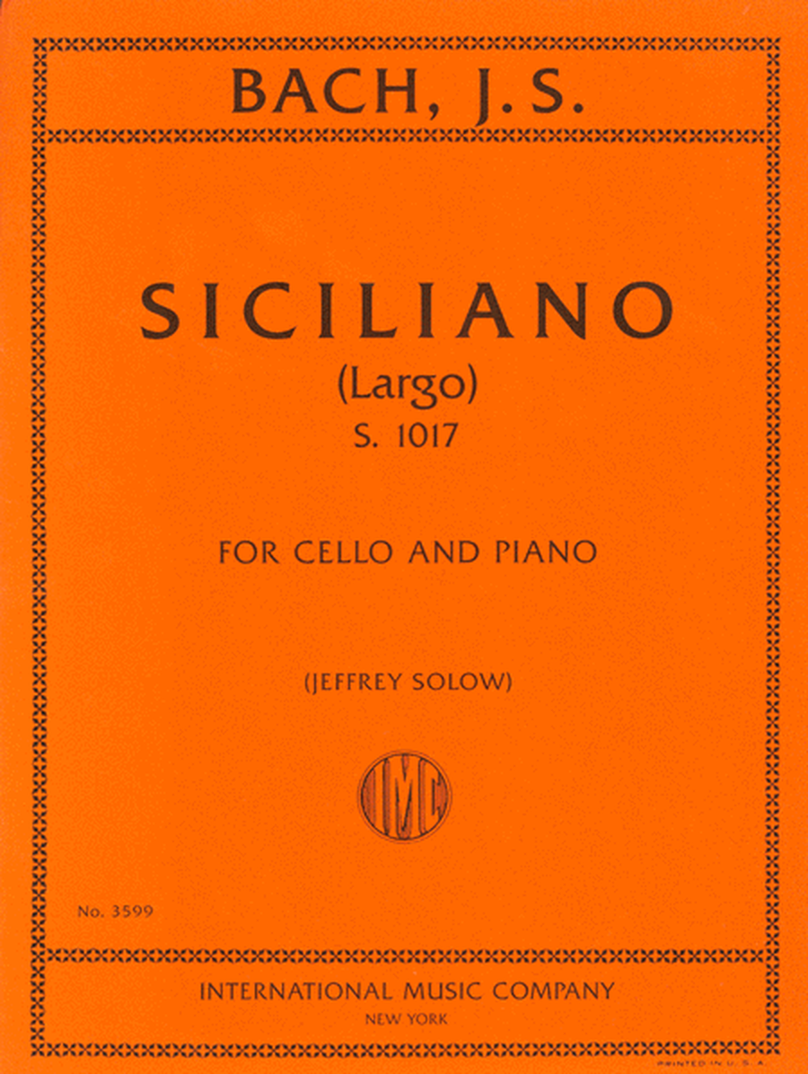 Siciliano (Largo), S. 1017