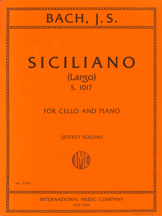 Siciliano (Largo), S. 1017