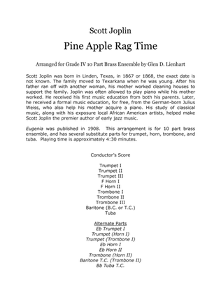 Pine Apple Ragtime (Brass)