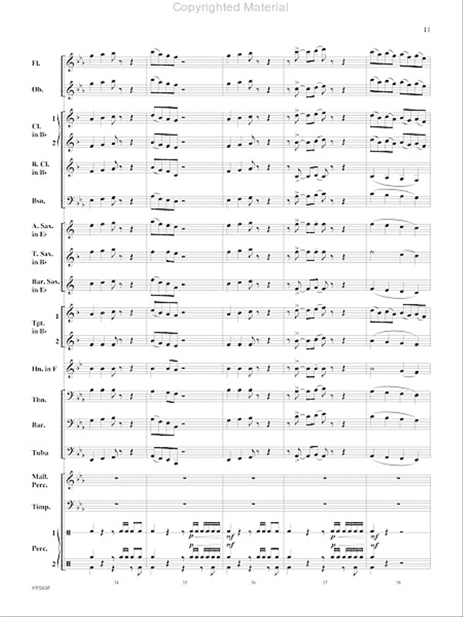 Will Drum for Food Will Drum for Food Concert Band scores gallery preview page 12