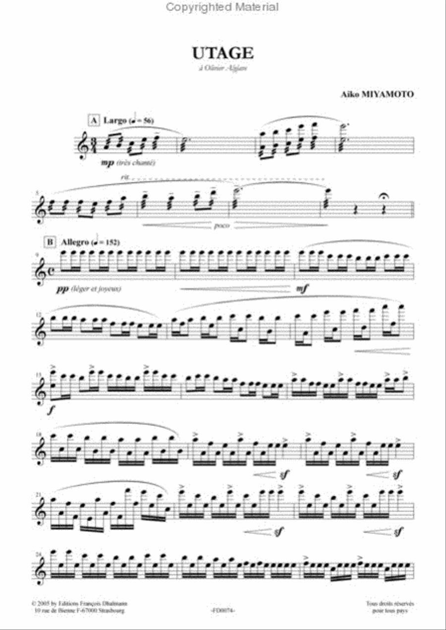 Utage Percussion scores gallery preview page 2