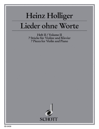 Book cover for Pieces 6 Vol. 2 Violin/piano