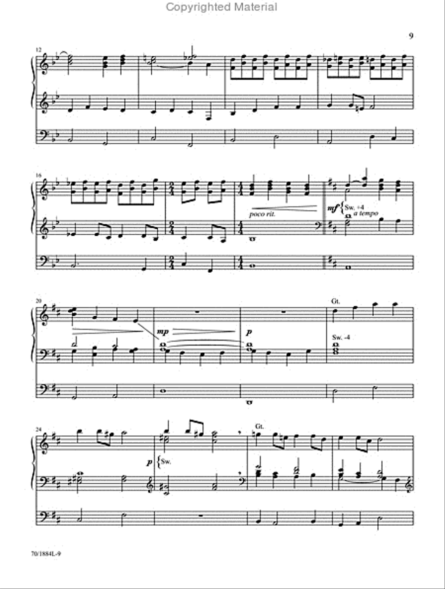 Carols A to Z Organ Solo scores gallery preview page 9
