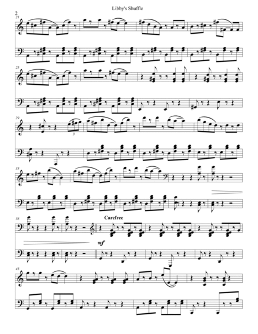 Libby's Shuffle B-Flat Trumpet scores gallery preview page 2