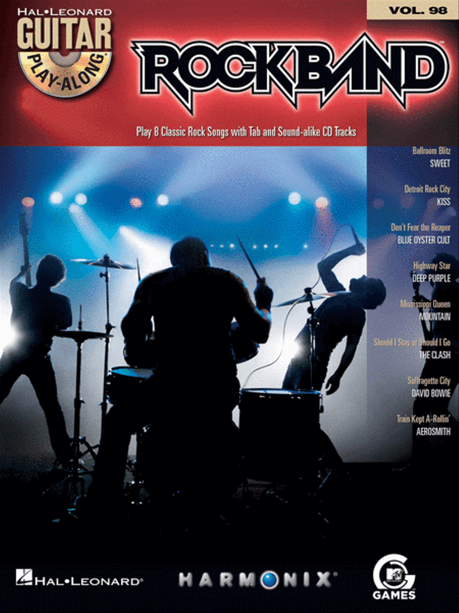Rock Band Rock Band Guitar Tablature scores gallery preview page 1