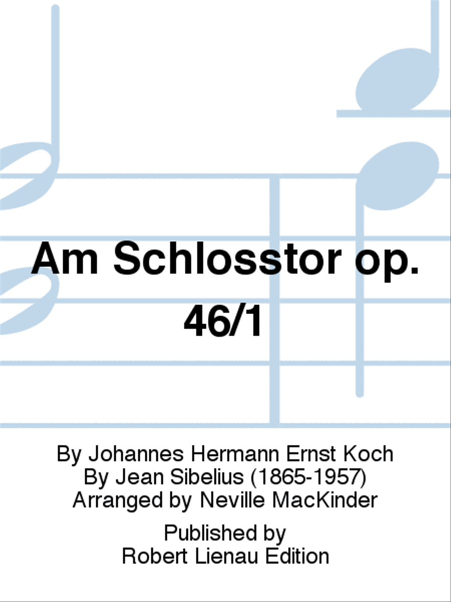 Am Schloßtor op. 46/1 Concert Band scores gallery preview page 1