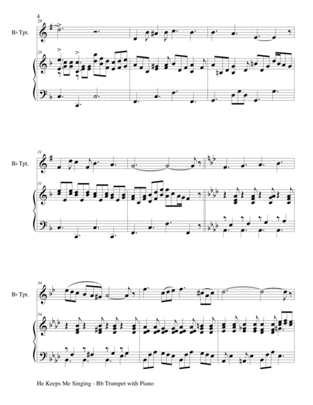3 HYMNS OF JOY (for Bb Trumpet and Piano with Score/Parts) image number null