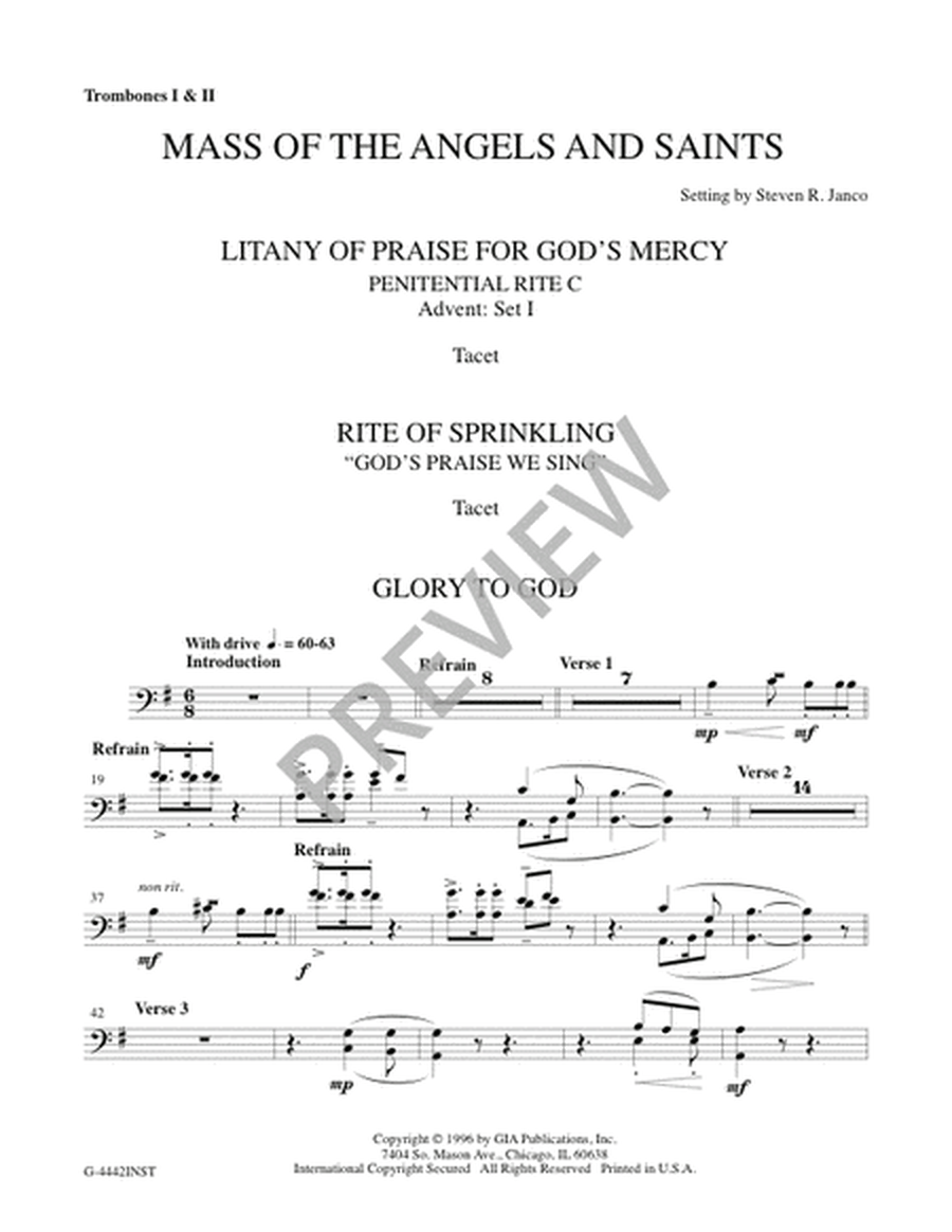 Mass of the Angels and Saints - Brass edition