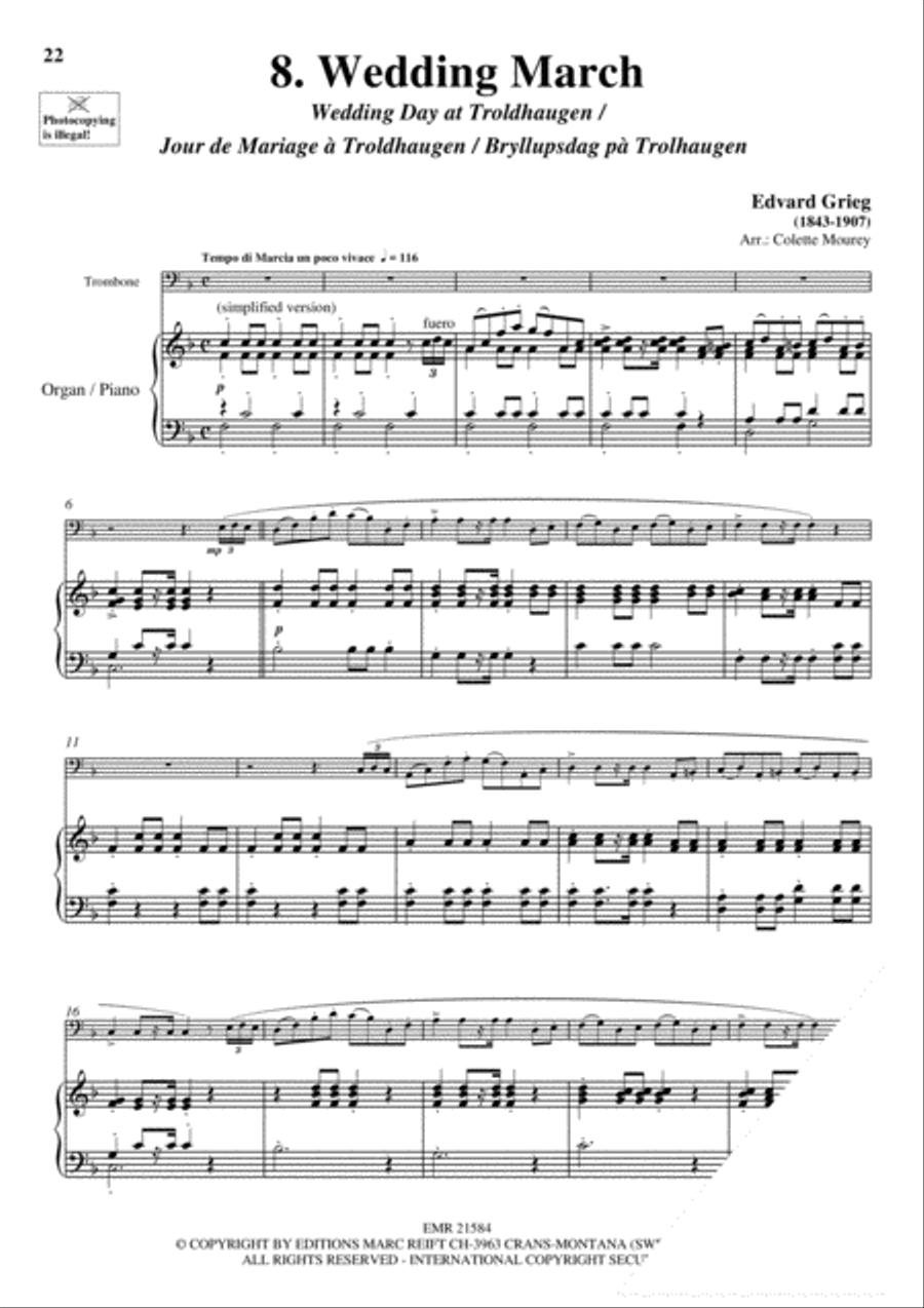 20 Greatest Wedding Solos Organ scores gallery preview page 10