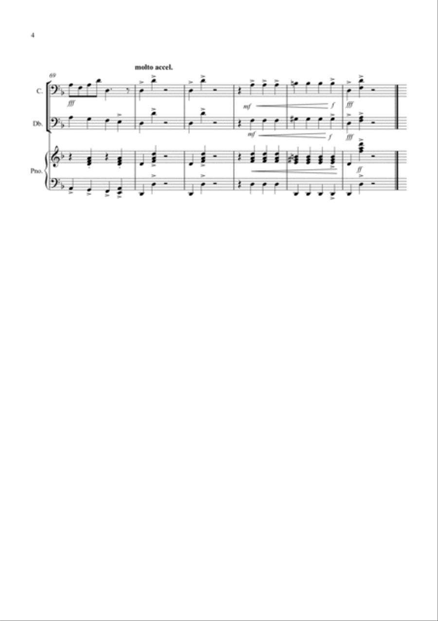 In the Hall of the Mountain King for Cello and Double Bass Duet String Duet scores gallery preview page 4